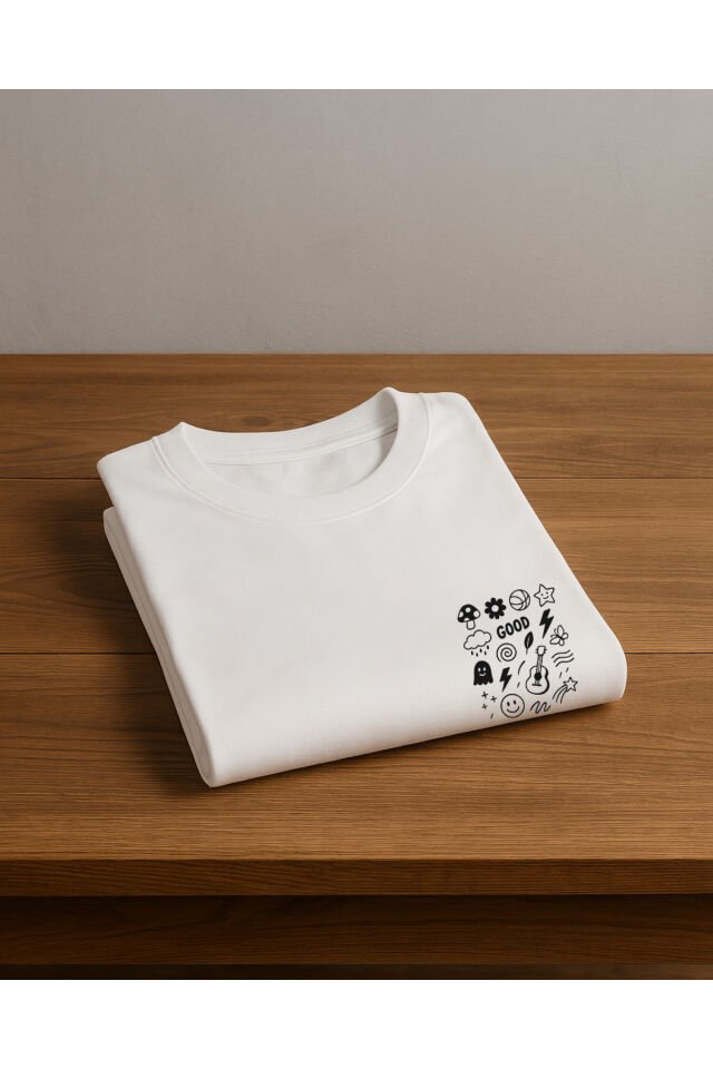 Tişört Unisex (Good) Kadin Beyaz - S