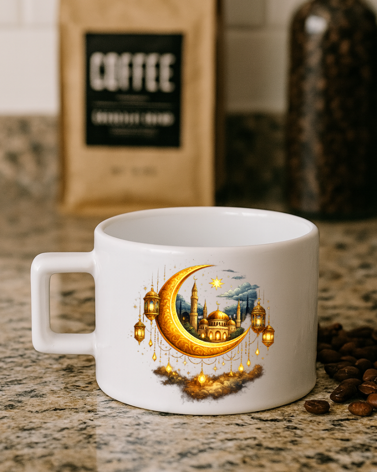 Ramazan Bayramına Özel Tasarımlı Kahve Kupası 3. Tasarım