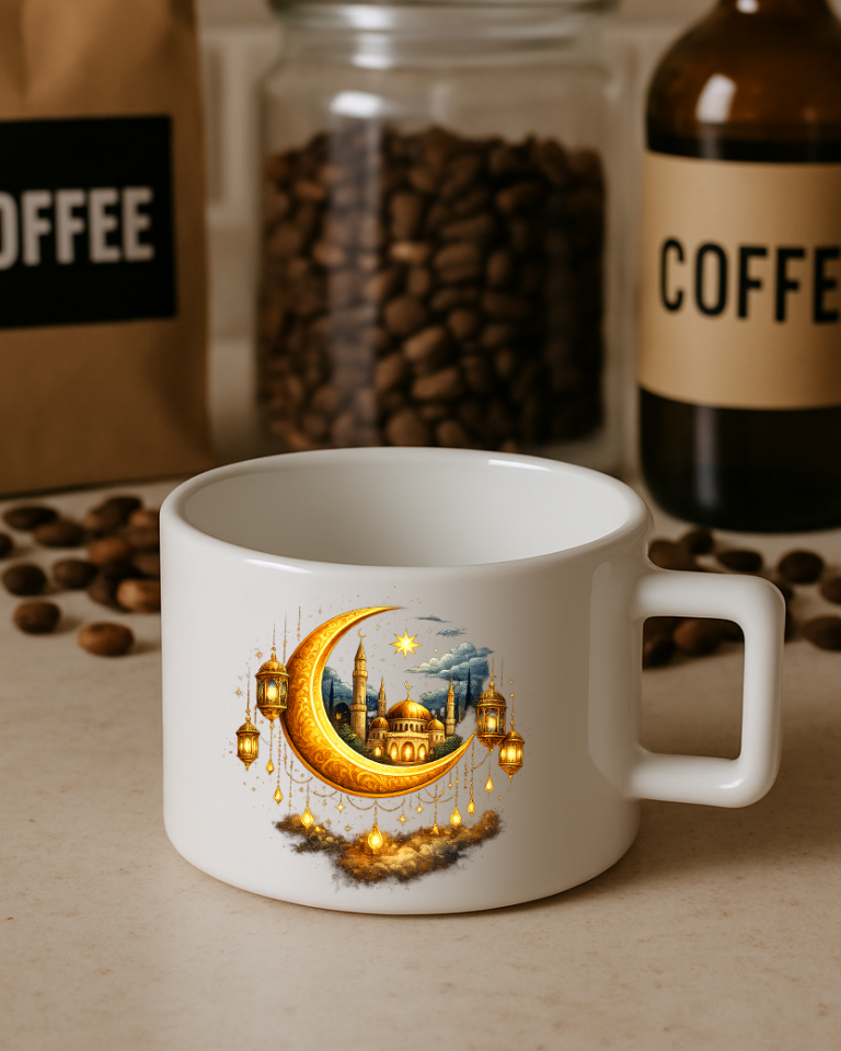 Ramazan Bayramına Özel Tasarımlı Kahve Kupası 3. Tasarım