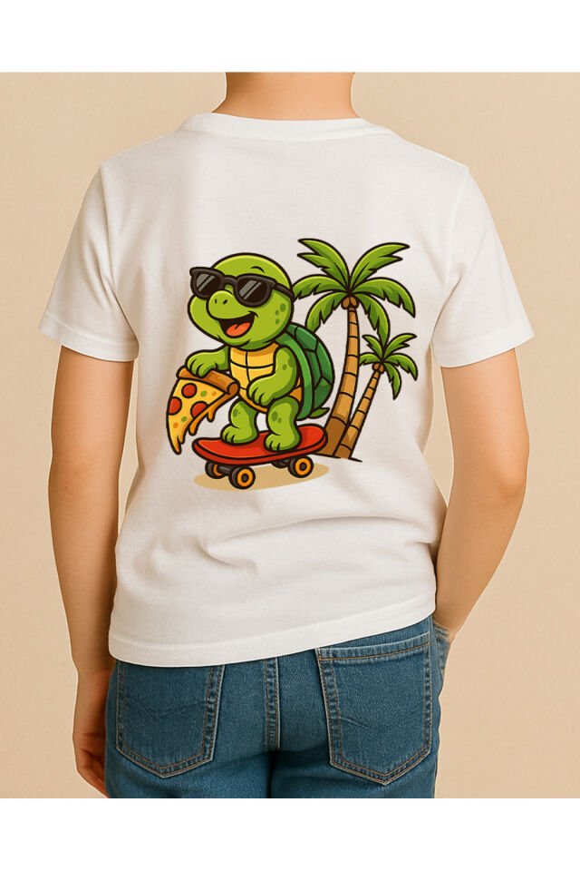 Tişört Unisex Çocuk (Kaplumbağa)