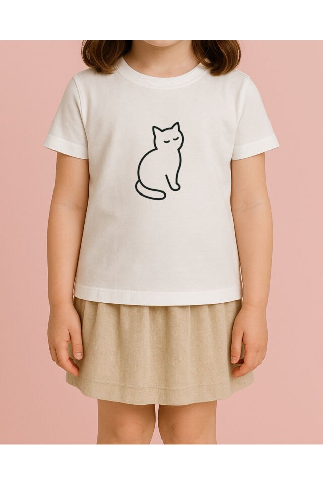 Tişört Unisex Çocuk (Kedi2)
