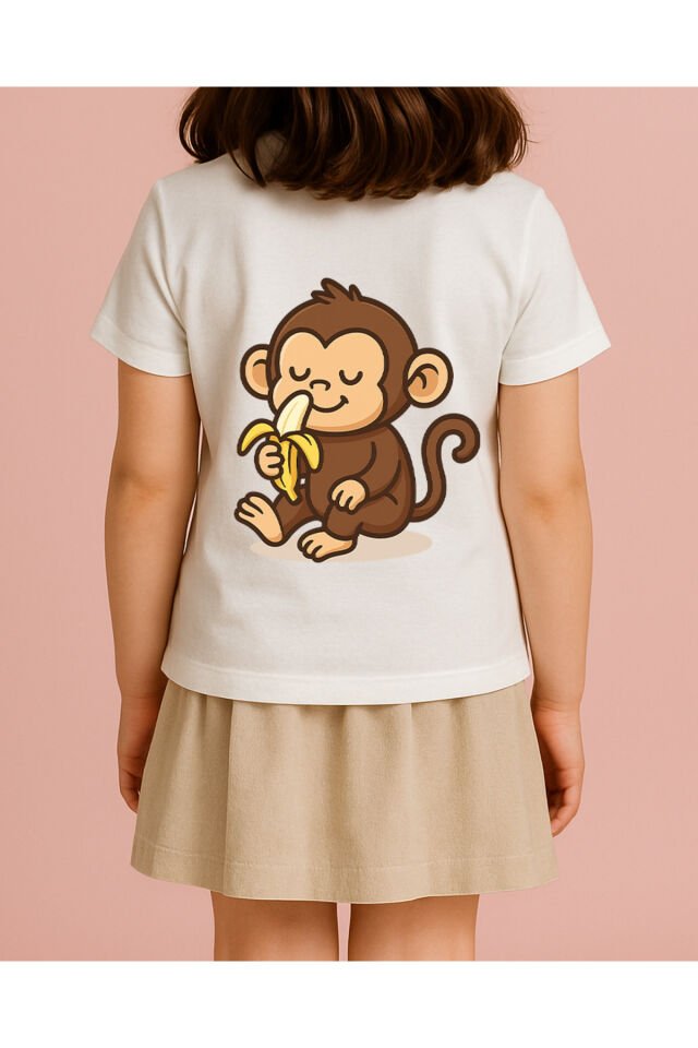 Tişört Unisex Çocuk (Maymun)