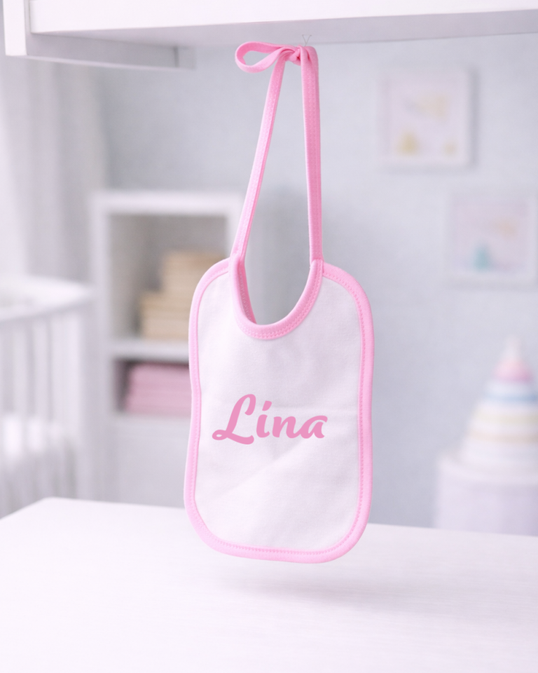 Kişiye Özel Baskılı Bebek Önlüğü