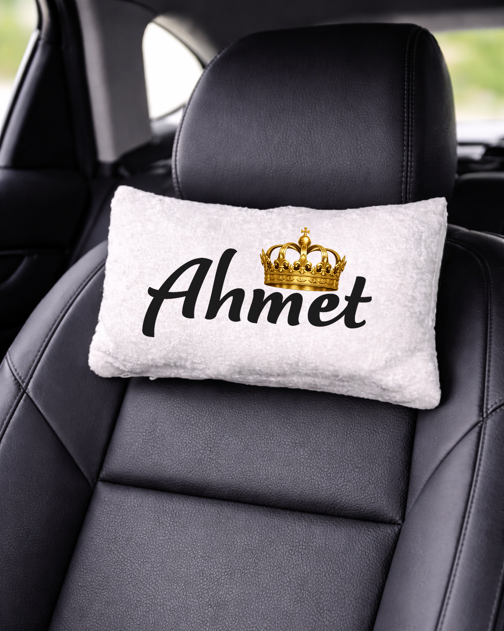 Kişiye Özel Baskılı Kadife Araç İçi Yastık