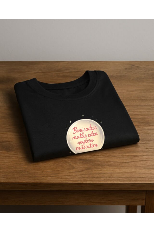 Tişört Unisex (Küre) Kadin Si̇yah - 2XL