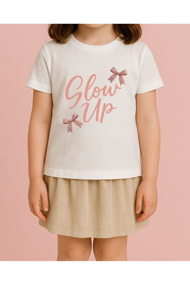 TİŞÖRT UNİSEX ÇOCUK ( PEMBE KURDELE )