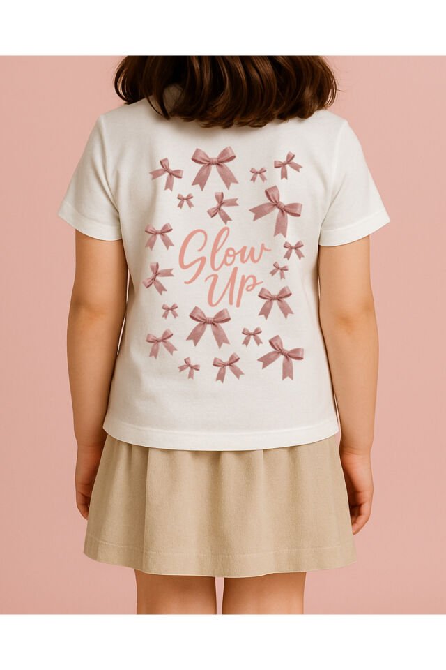 Tişört Unisex Çocuk (Pembe Kurdele)