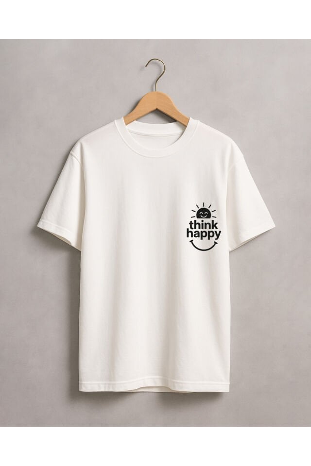 TİŞÖRT UNİSEX ( THİNK HAPPY )