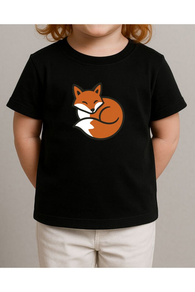 Tişört Unisex Çocuk (Tilki)