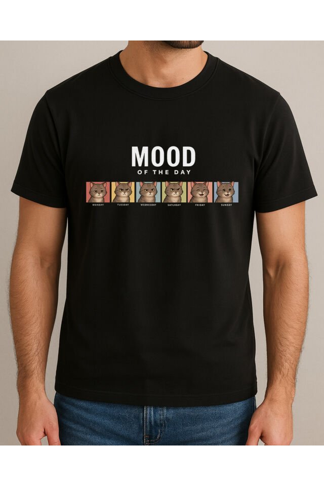 Tişört Unisex (Mood) Erkek Si̇yah - S