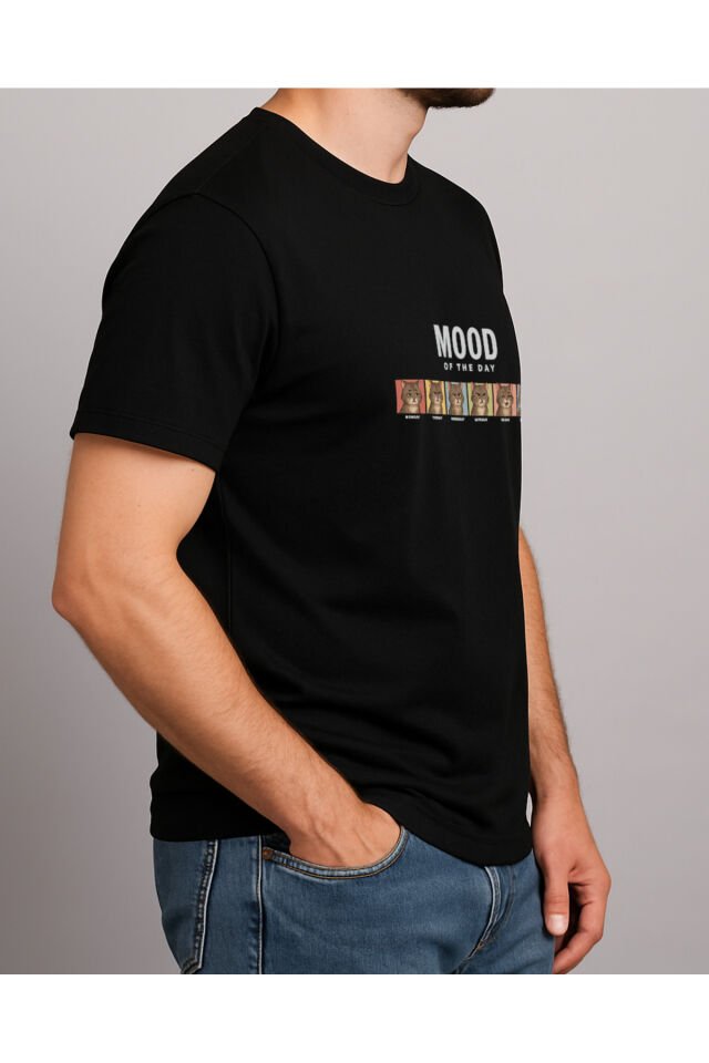 Tişört Unisex (Mood) Erkek Si̇yah - S