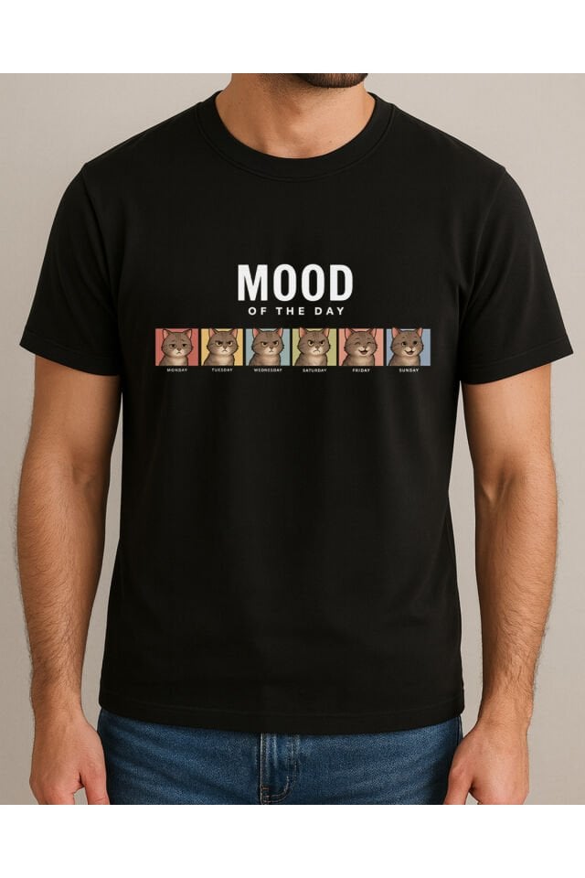 Tişört Unisex (Mood) Erkek Si̇yah - M