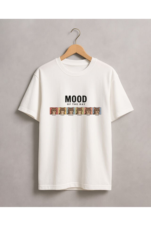 Tişört Unisex Çocuk (Mood) Erkek Beyaz - 10-11 Yaş