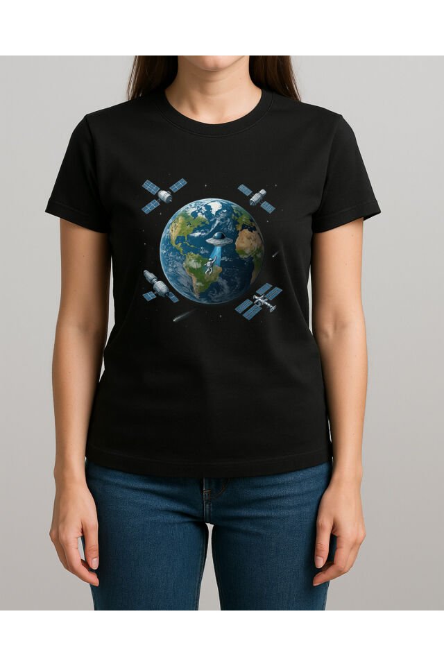 Tişört Unisex (Dünya Uydu)
