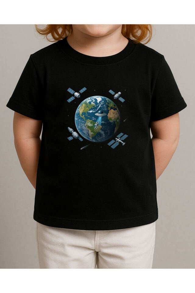 TİŞÖRT UNİSEX ÇOCUK ( DÜNYA UYDU )
