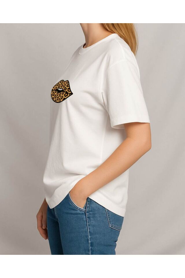 Tişört Unisex (Leopar Dudak)