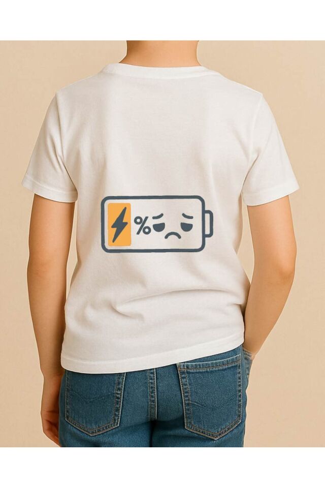 Tişört Unisex Çocuk (Şarj Oluyor)