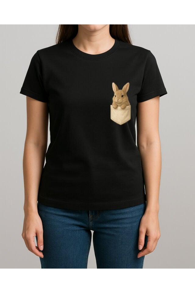 TİŞÖRT UNİSEX ÇOCUK ( CEPLİ TAVŞAN )