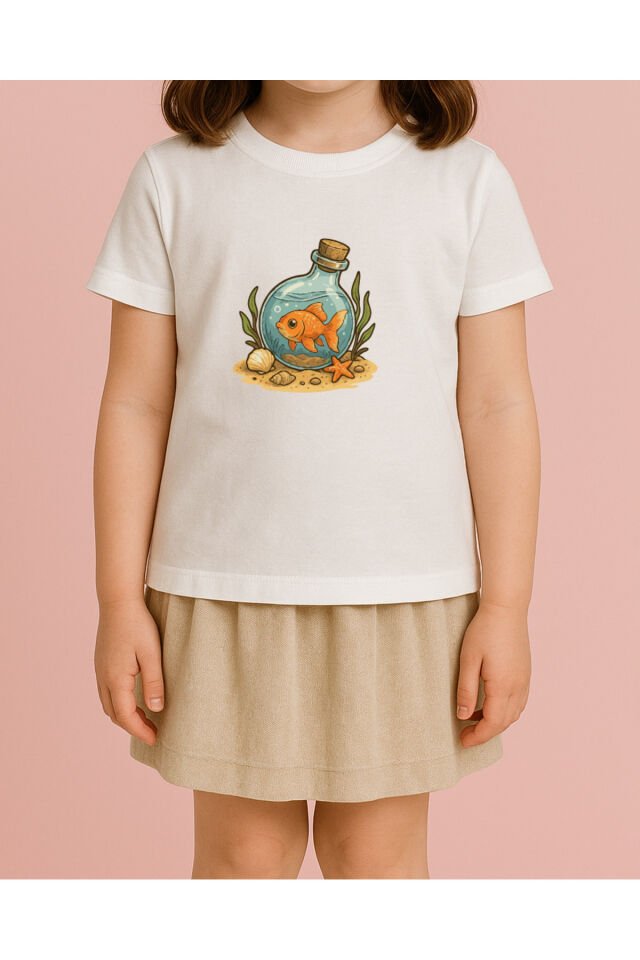 Tişört Unisex Çocuk (Fanus Balık)