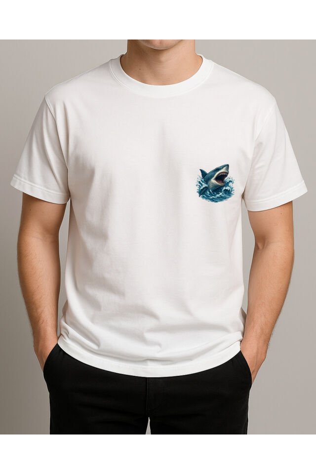 Tişört Unisex (Köpek Balığı)