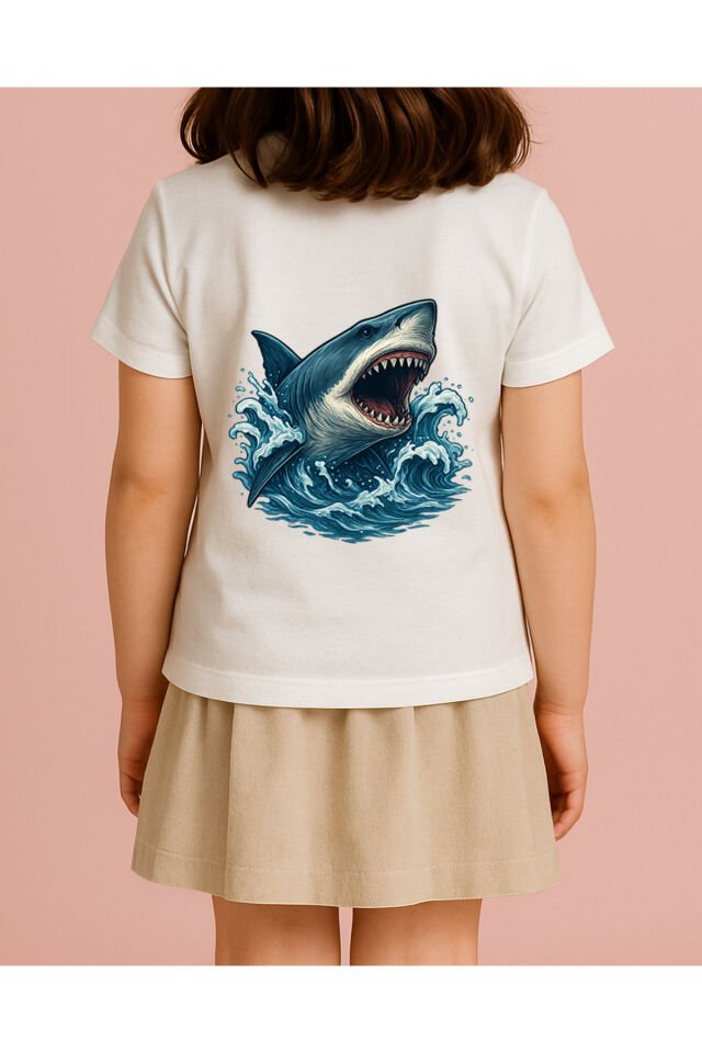 Tişört Unisex Çocuk (Köpek Balığı)