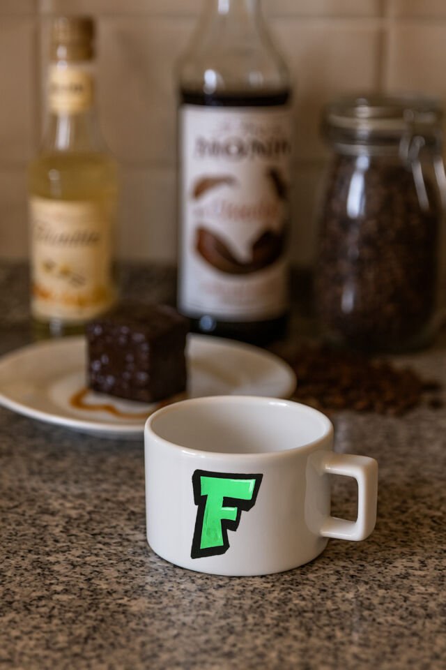 Harf Baskılı Kahve Kupası