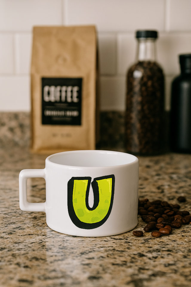 KAHVE KUPASI HARF BASKILI