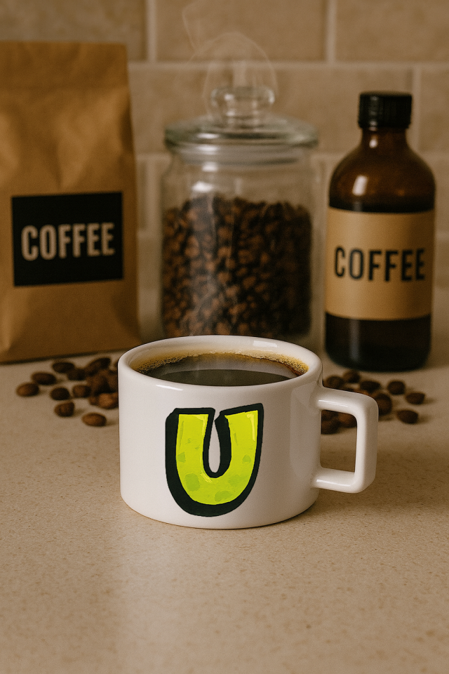 Harf Baskılı Kahve Kupası