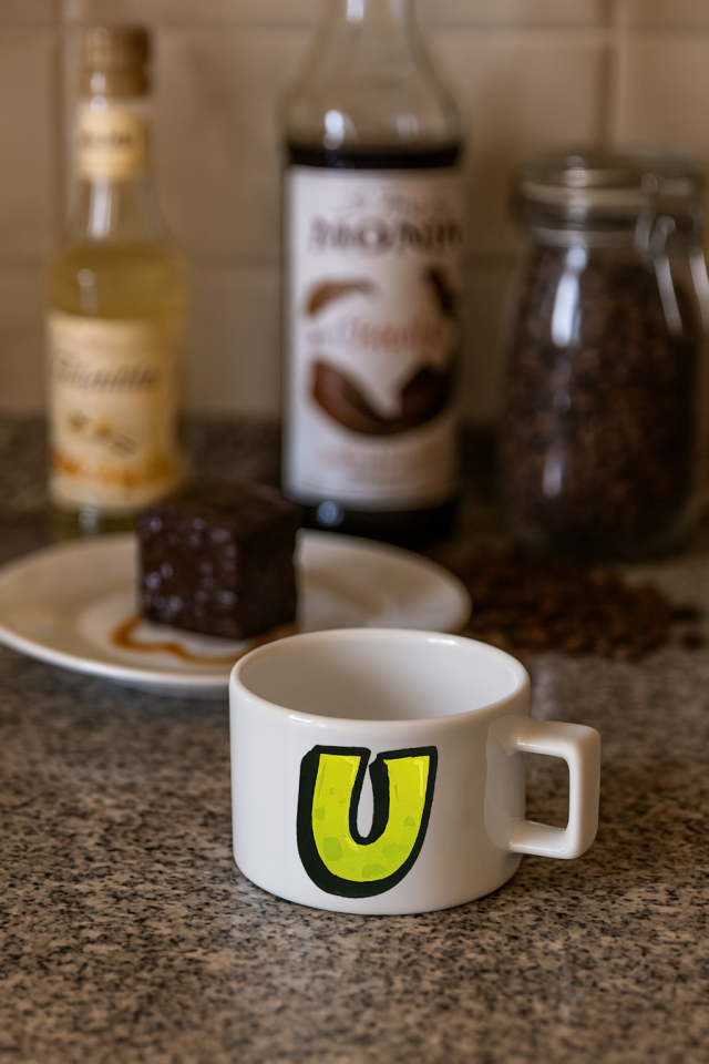 Harf Baskılı Kahve Kupası