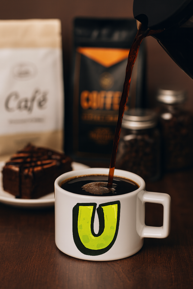 Harf Baskılı Kahve Kupası