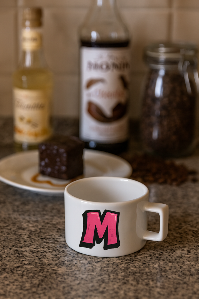 KAHVE KUPASI HARF BASKILI