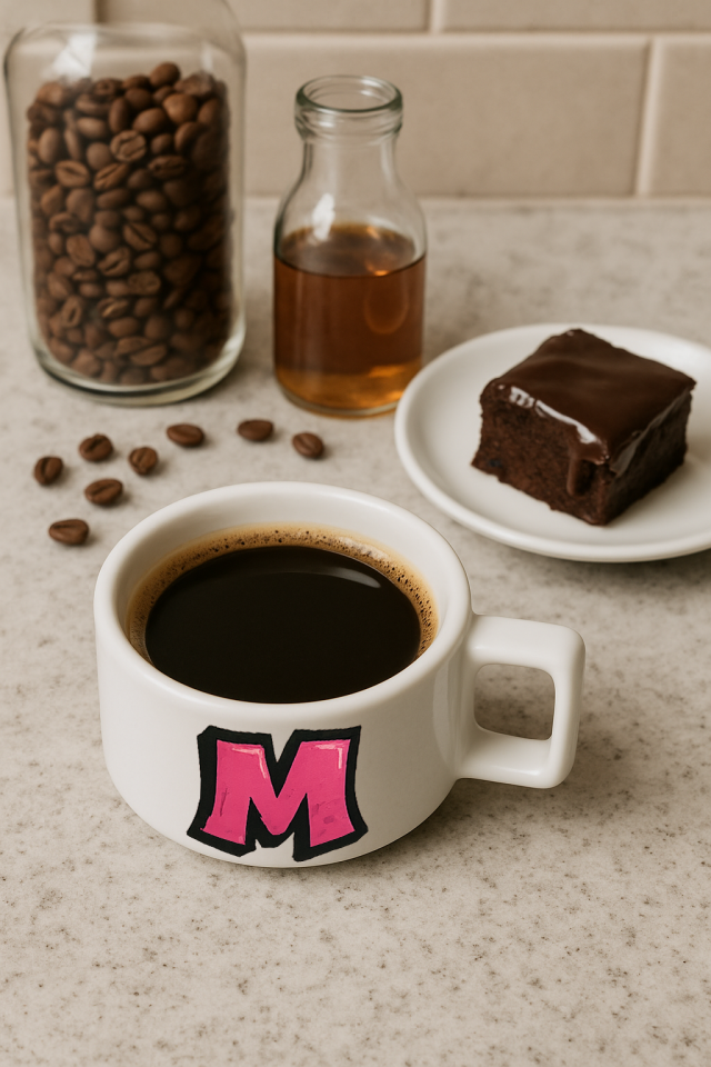 Harf Baskılı Kahve Kupası