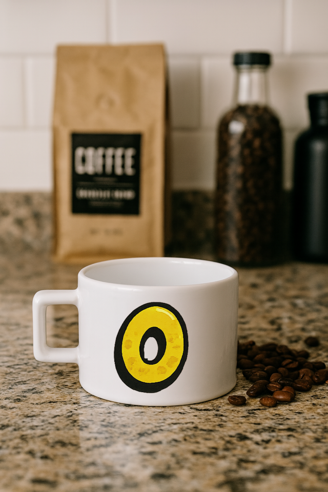 Harf Baskılı Kahve Kupası