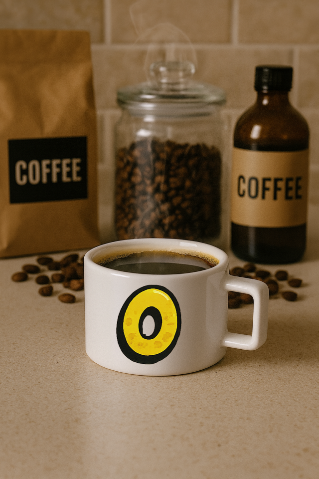 Harf Baskılı Kahve Kupası