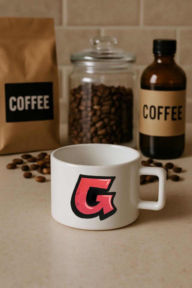 KAHVE KUPASI HARF BASKILI