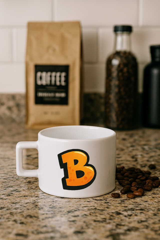 KAHVE KUPASI HARF BASKILI