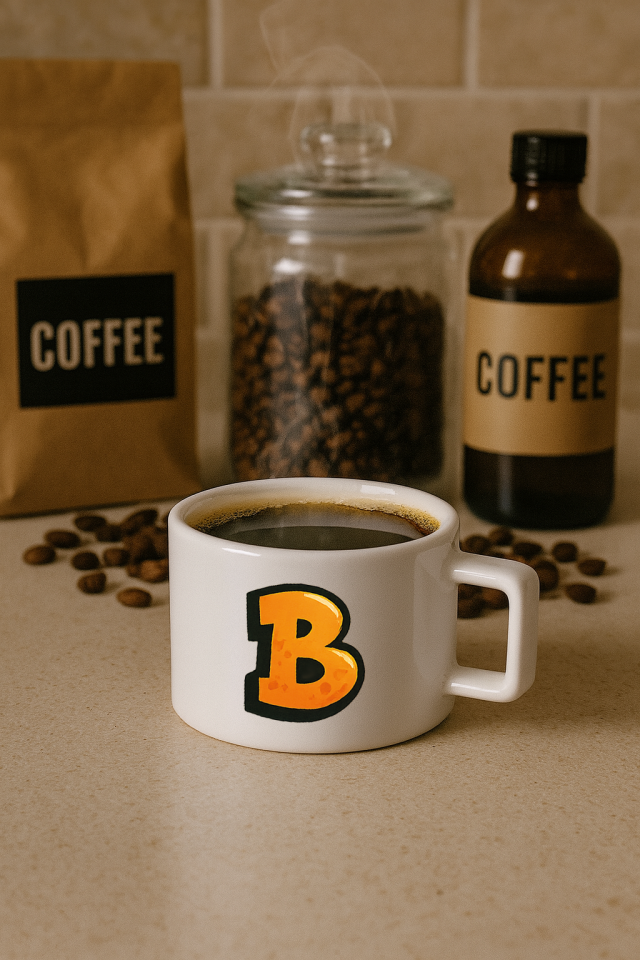 KAHVE KUPASI HARF BASKILI