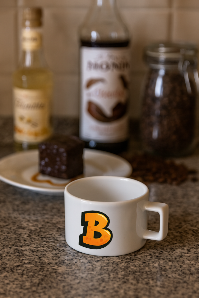 Harf Baskılı Kahve Kupası