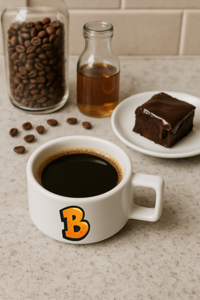 Harf Baskılı Kahve Kupası