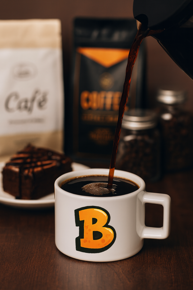 Harf Baskılı Kahve Kupası