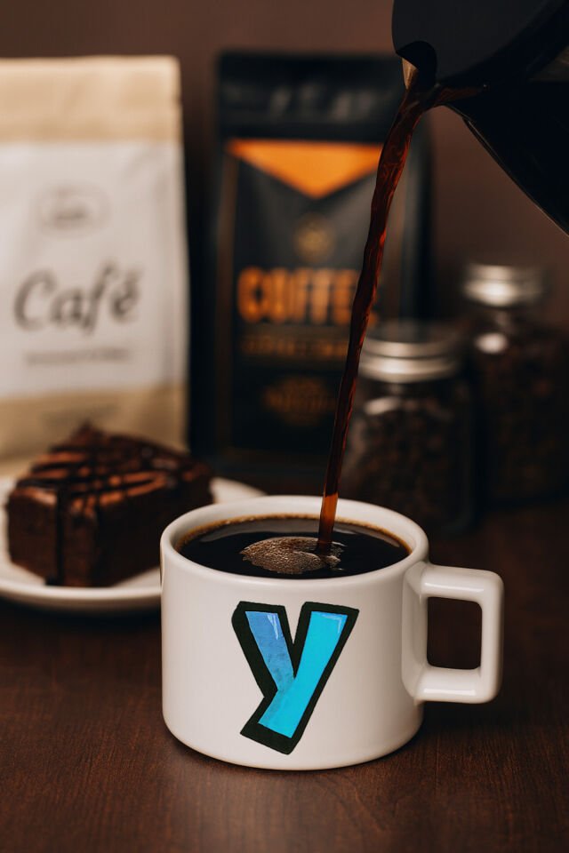 Harf Baskılı Kahve Kupası