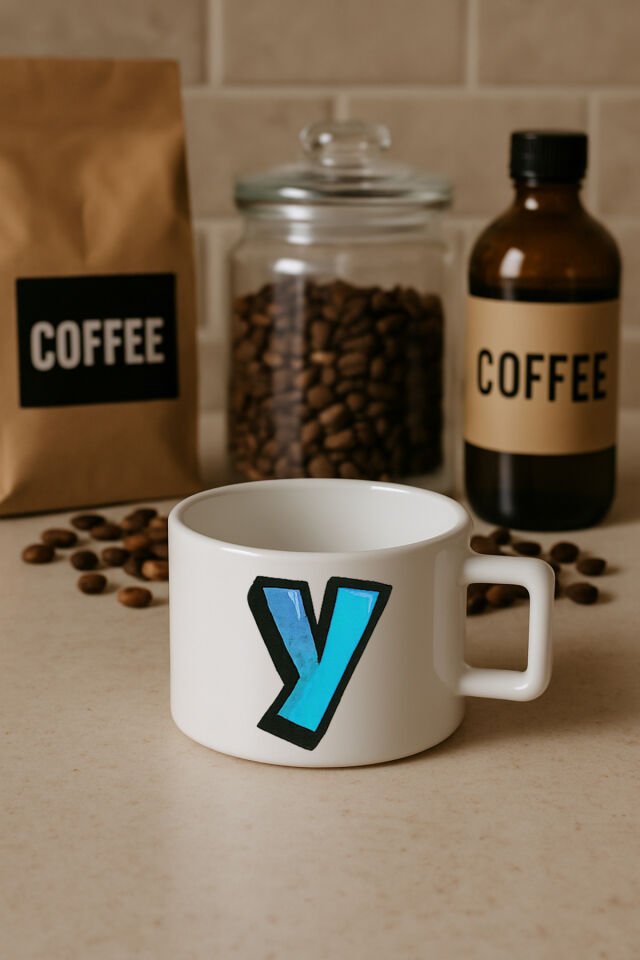 KAHVE KUPASI HARF BASKILI