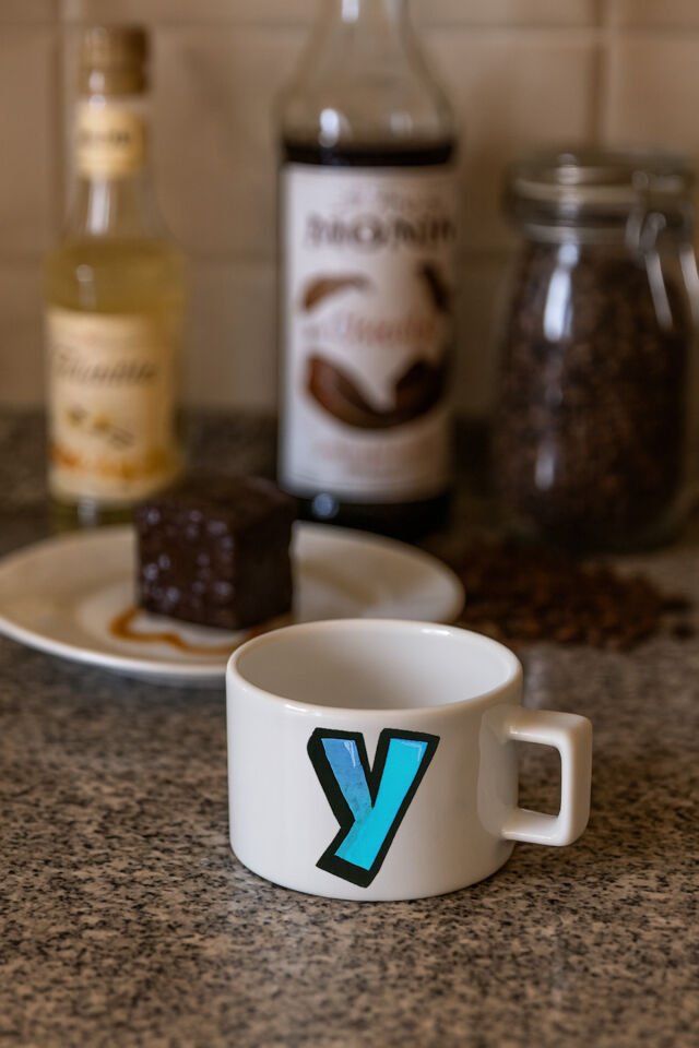 KAHVE KUPASI HARF BASKILI