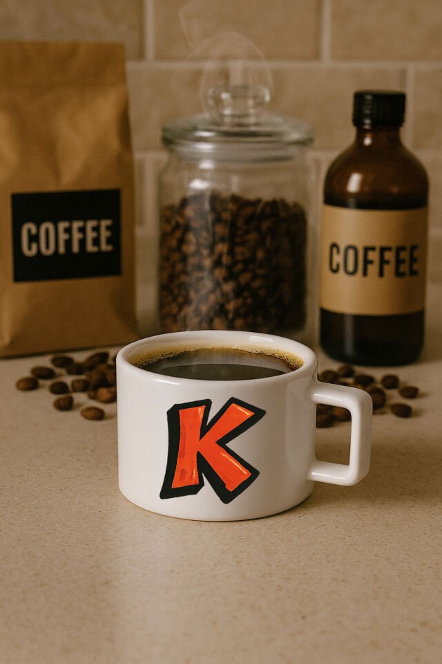 Harf Baskılı Kahve Kupası