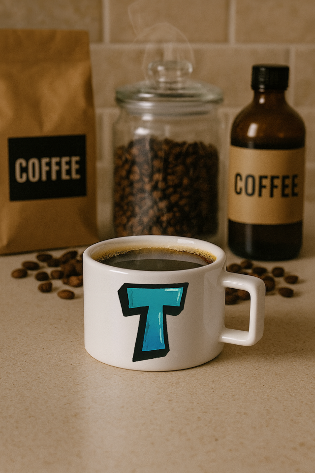 KAHVE KUPASI HARF BASKILI