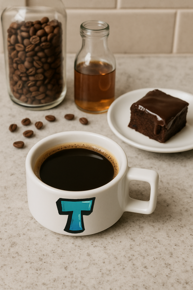 KAHVE KUPASI HARF BASKILI