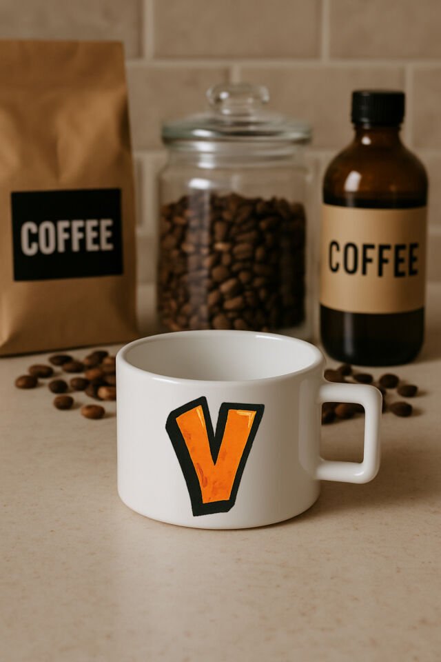 Harf Baskılı Kahve Kupası