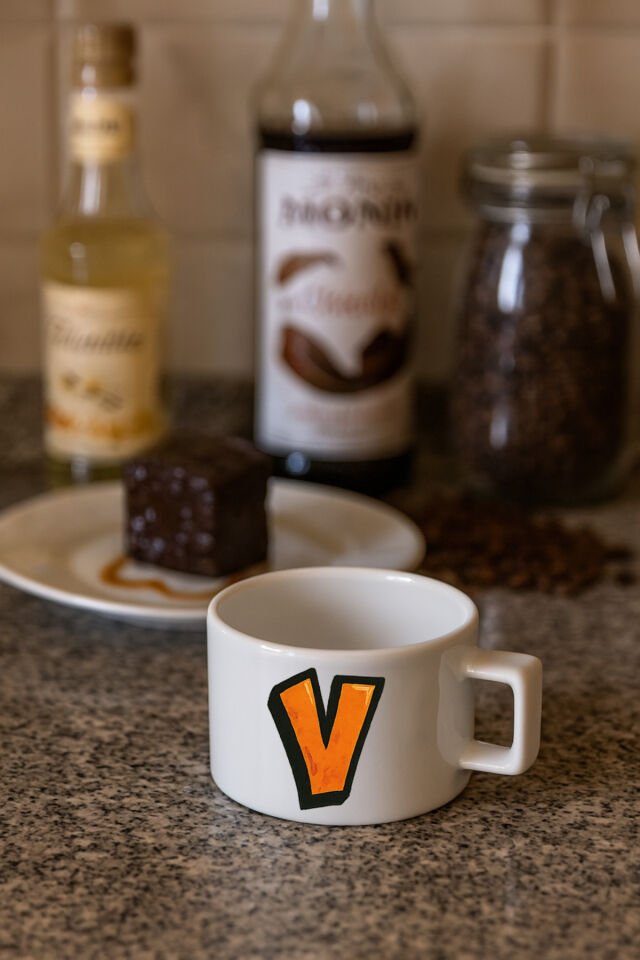 KAHVE KUPASI HARF BASKILI