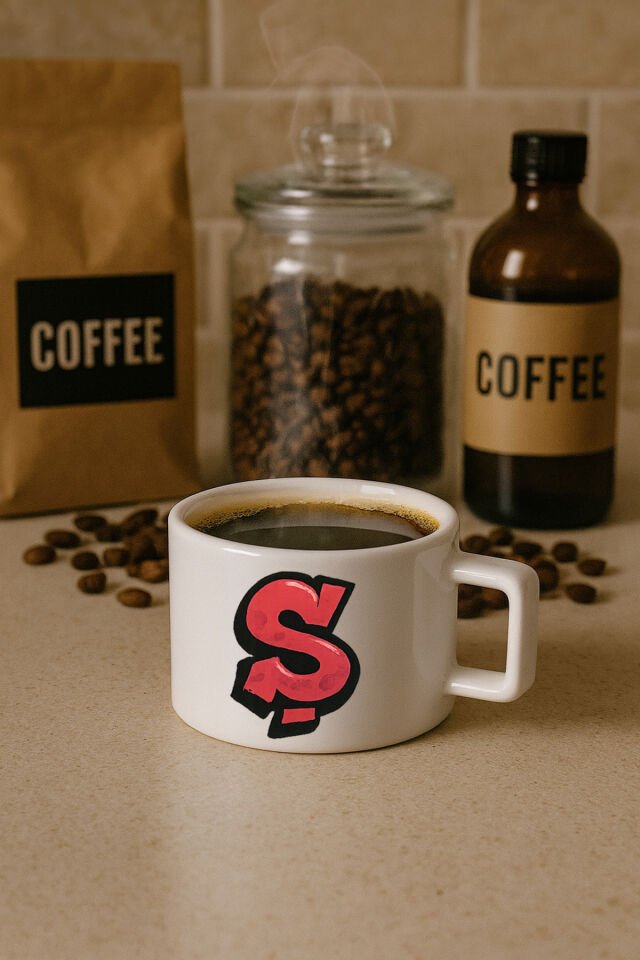 Harf Baskılı Kahve Kupası