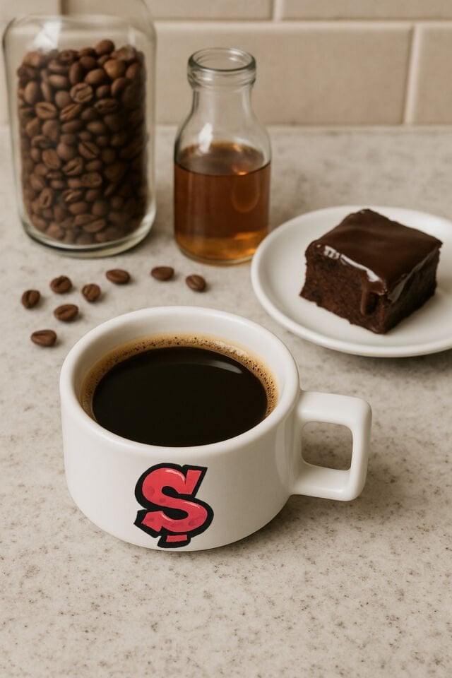 Kahve Kupası Harf Baskılı